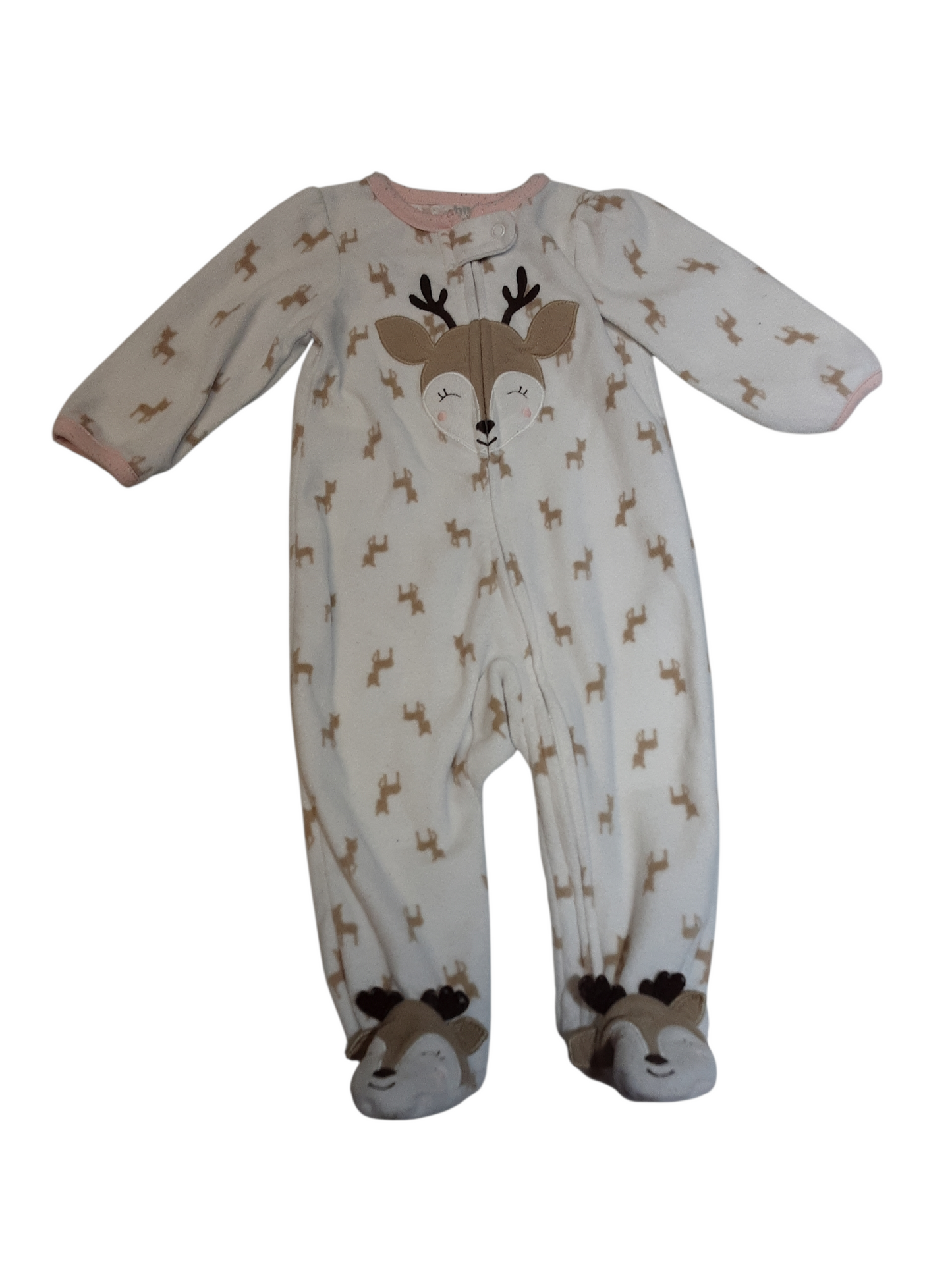 Oh Deer Fleece Sleeper 3-6months