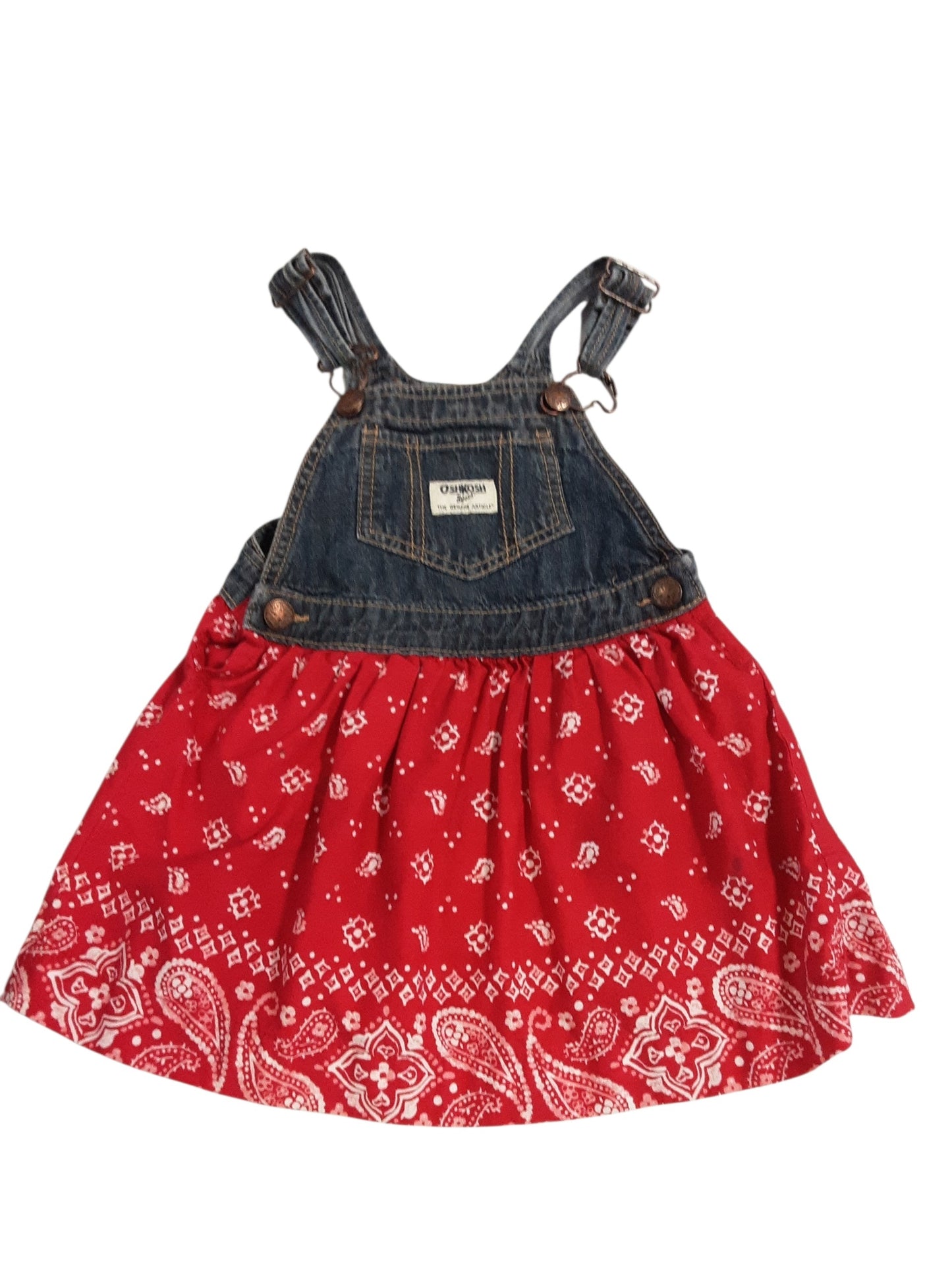 Classic Red overall dress size 3