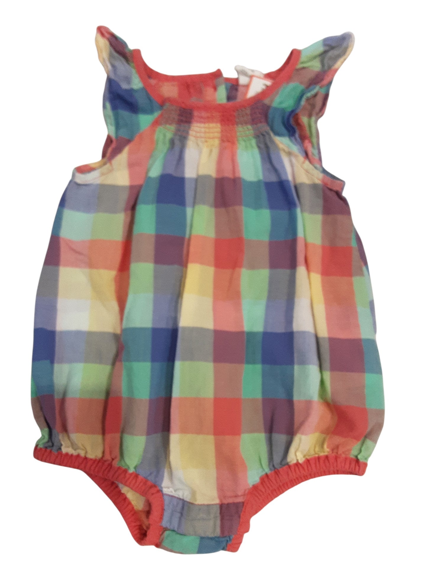 Checkered romper size 3-6months