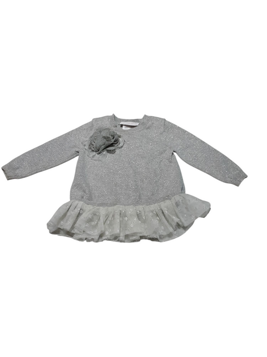 Silver Ruffle Shirt, size 12m