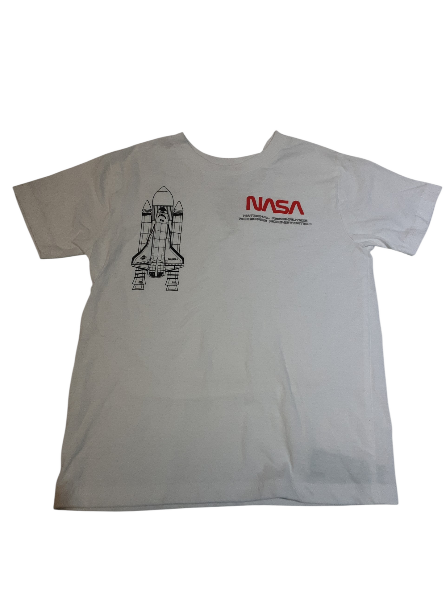 Nasal Space white Tshirt size 7-8yrs