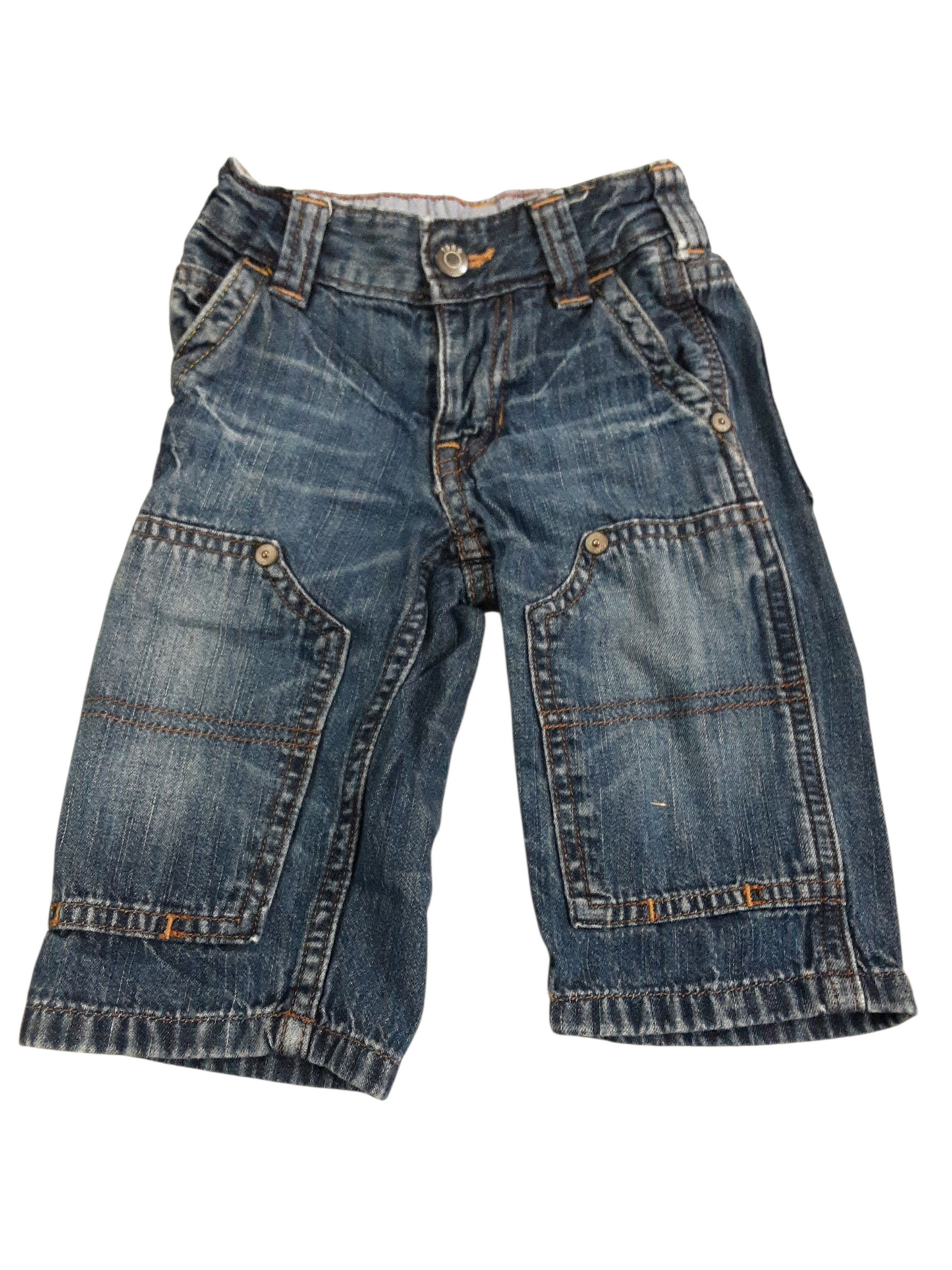 Patched jeans, size 6-12months
