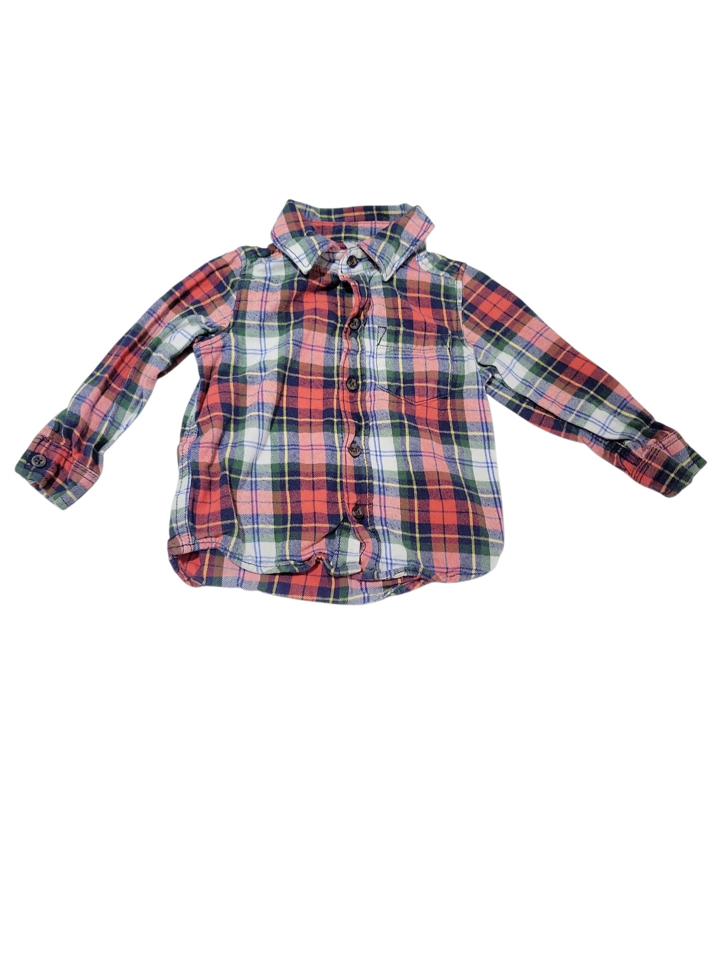 Multicolored flannel shirt 18m