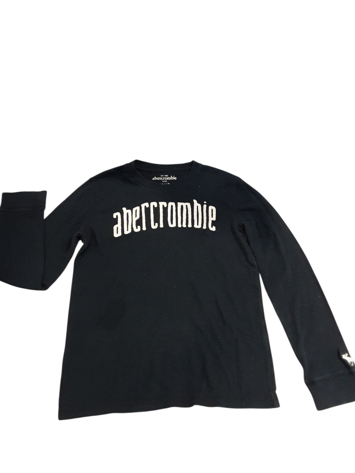 Navy Ribbed Abercrombie top size 11-12