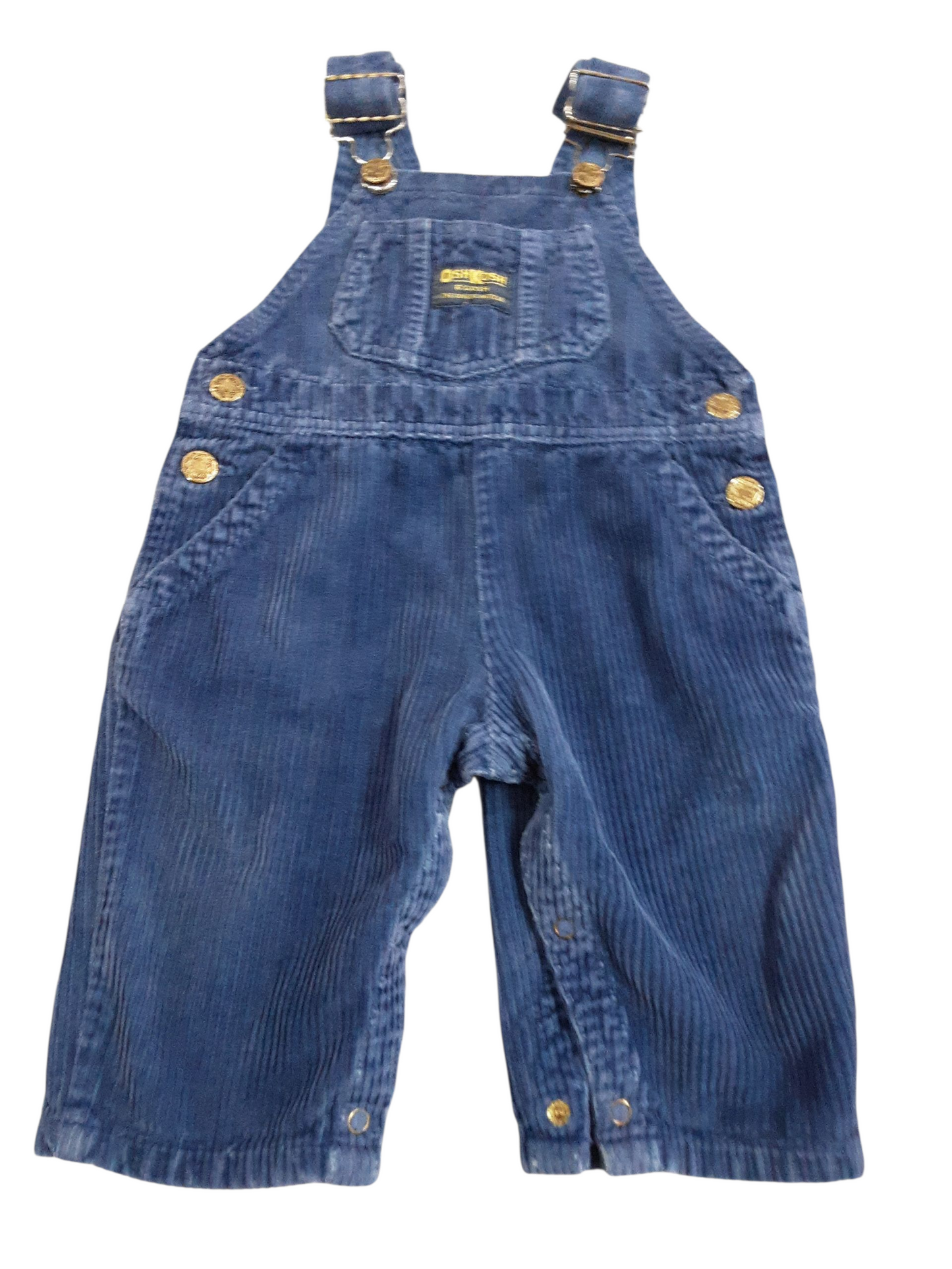 Blue Corduroy Overalls,  size 12months