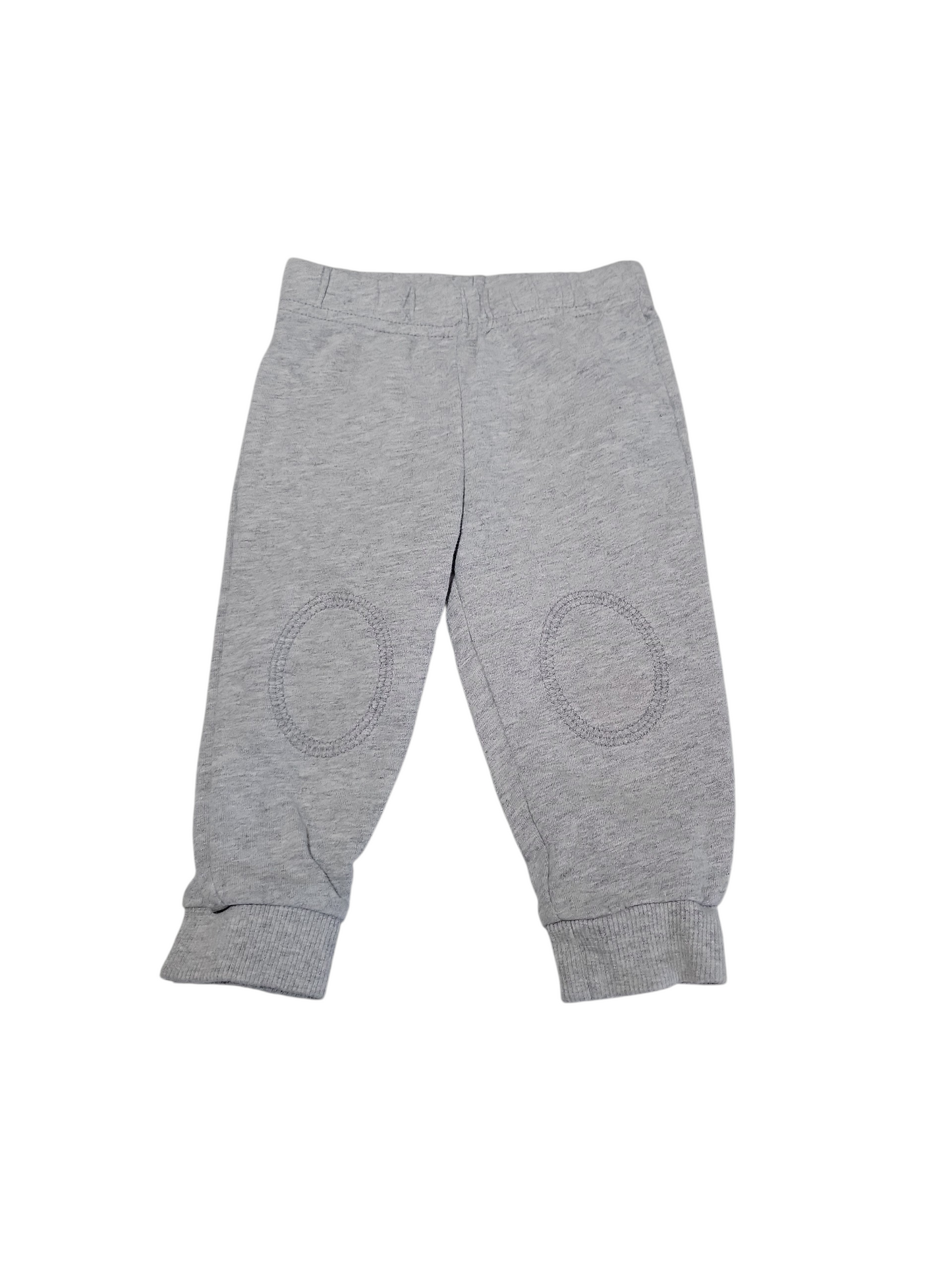 Grey pants with knee patchwork 12m
