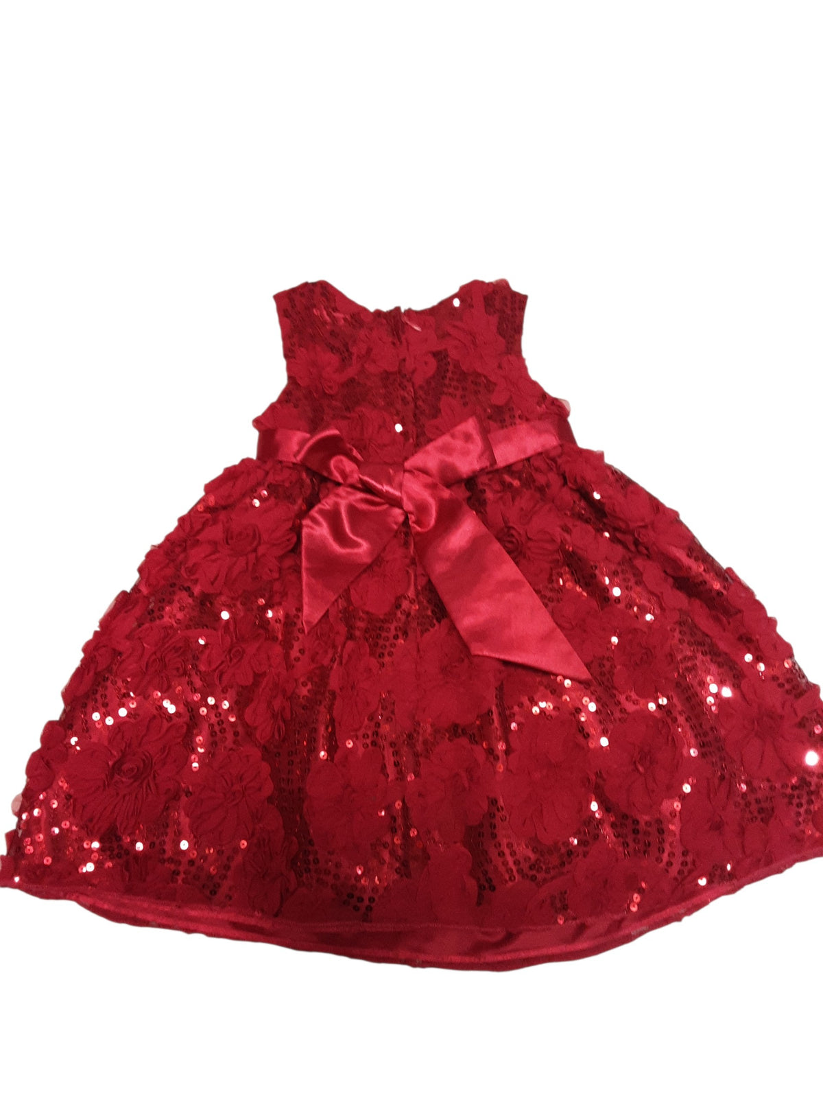 Red sparkle floral Dress size 2