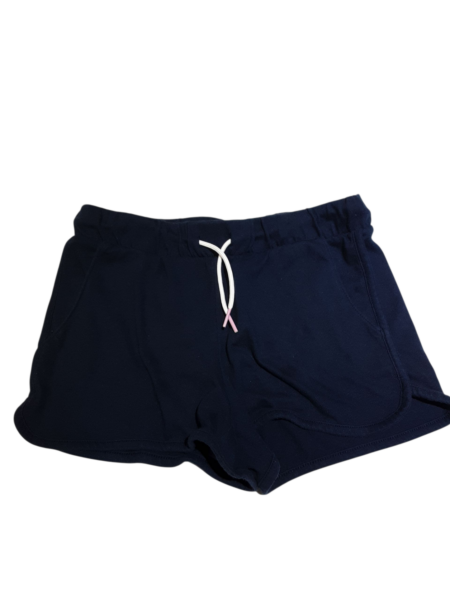 Navy pull-on shorts with side pockets size 10-12yrs
