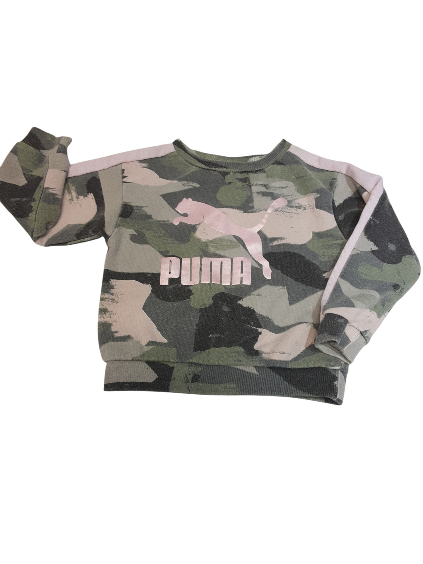 Puma pink camouflage top size 3