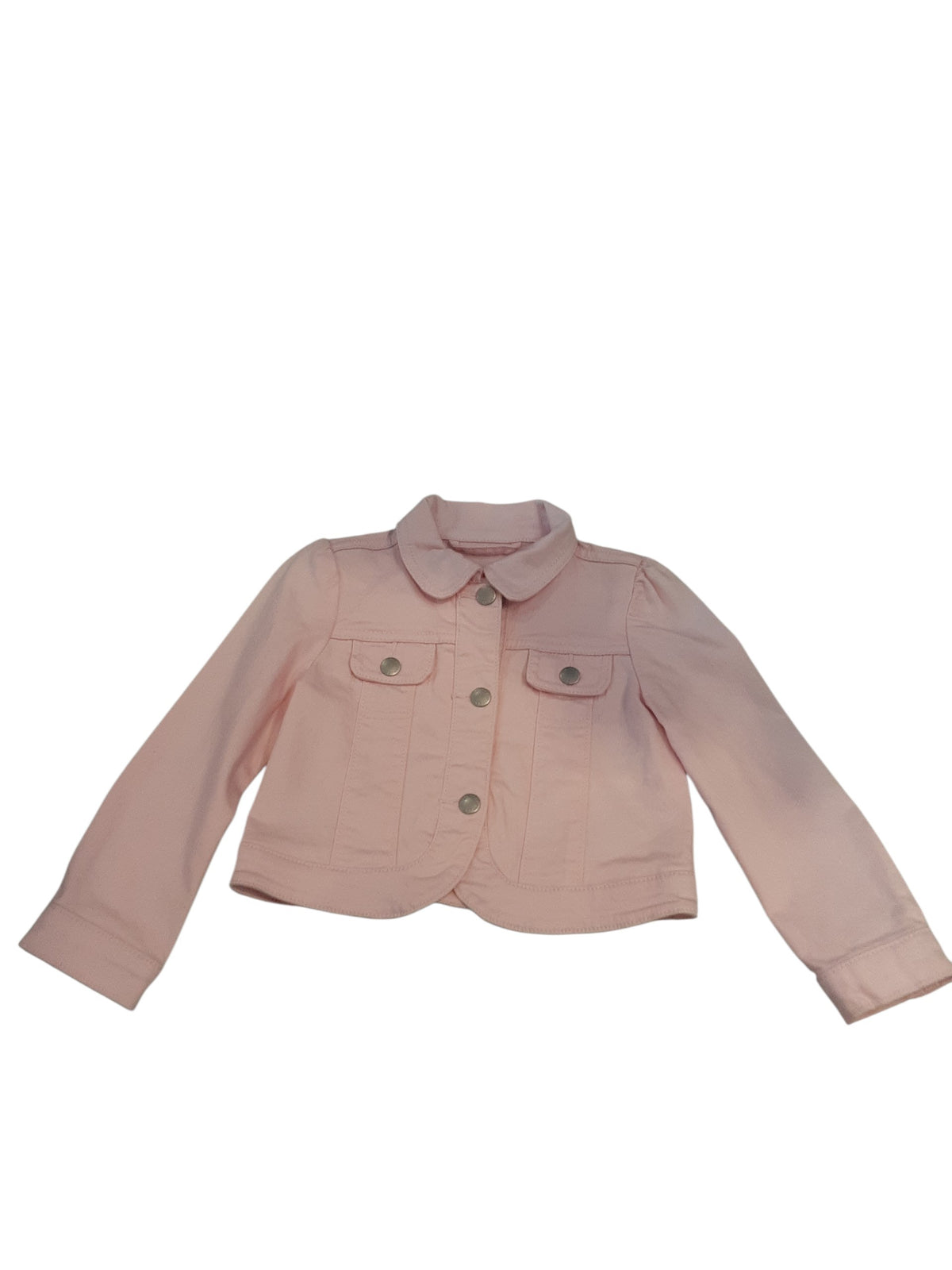 Cropped New Pink Denim Jacked size 3