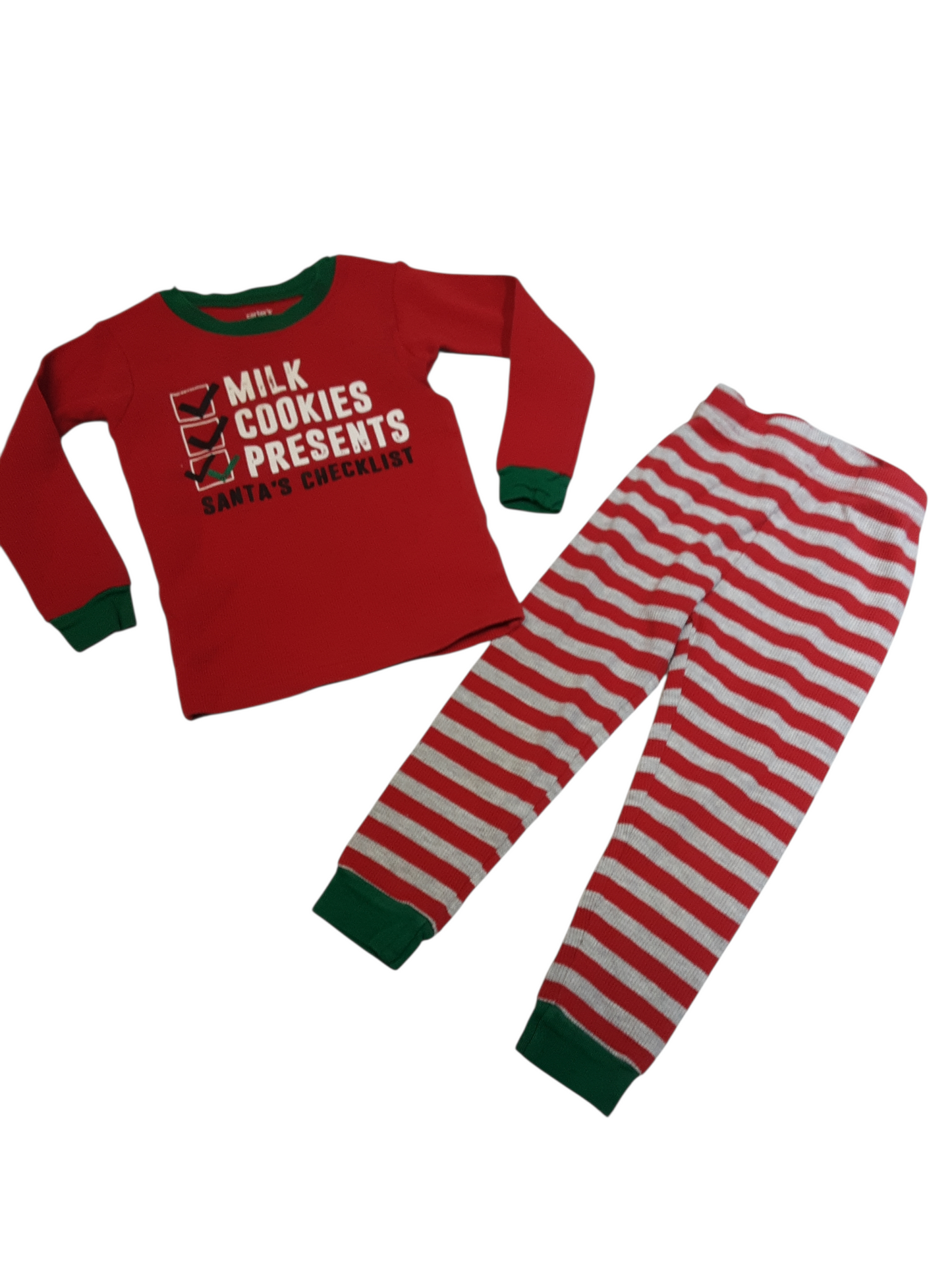 Santa's Checklist 2 PC Pajamas size 2