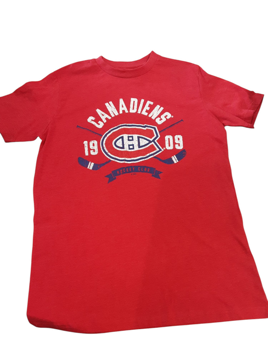 New Canadiens hockey tshirt size M 10-14