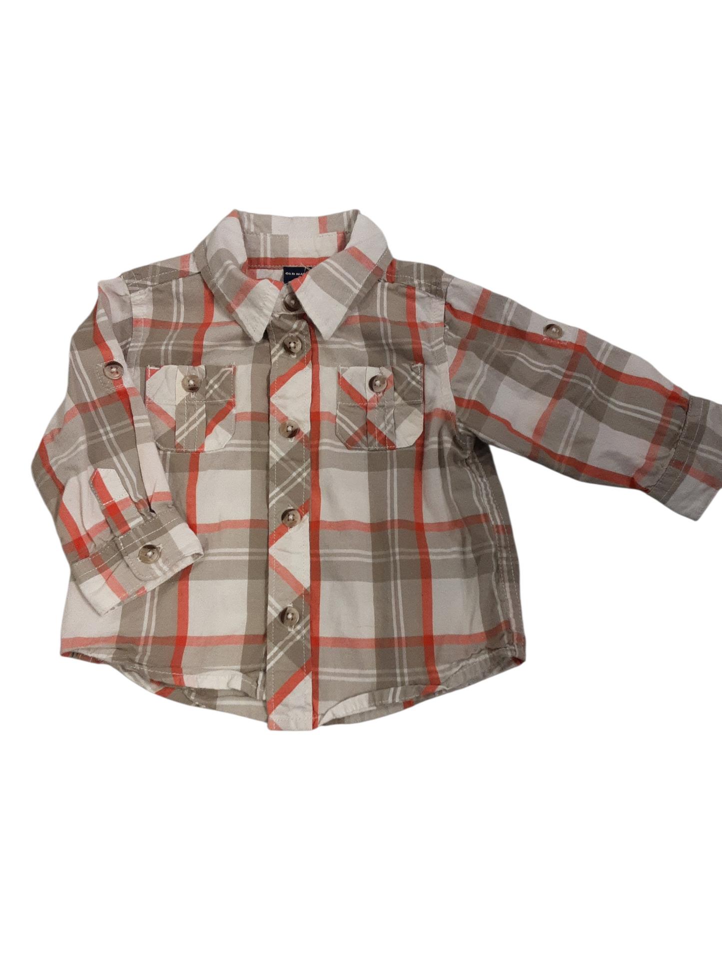 Orange & Grey shirt size 3-6months