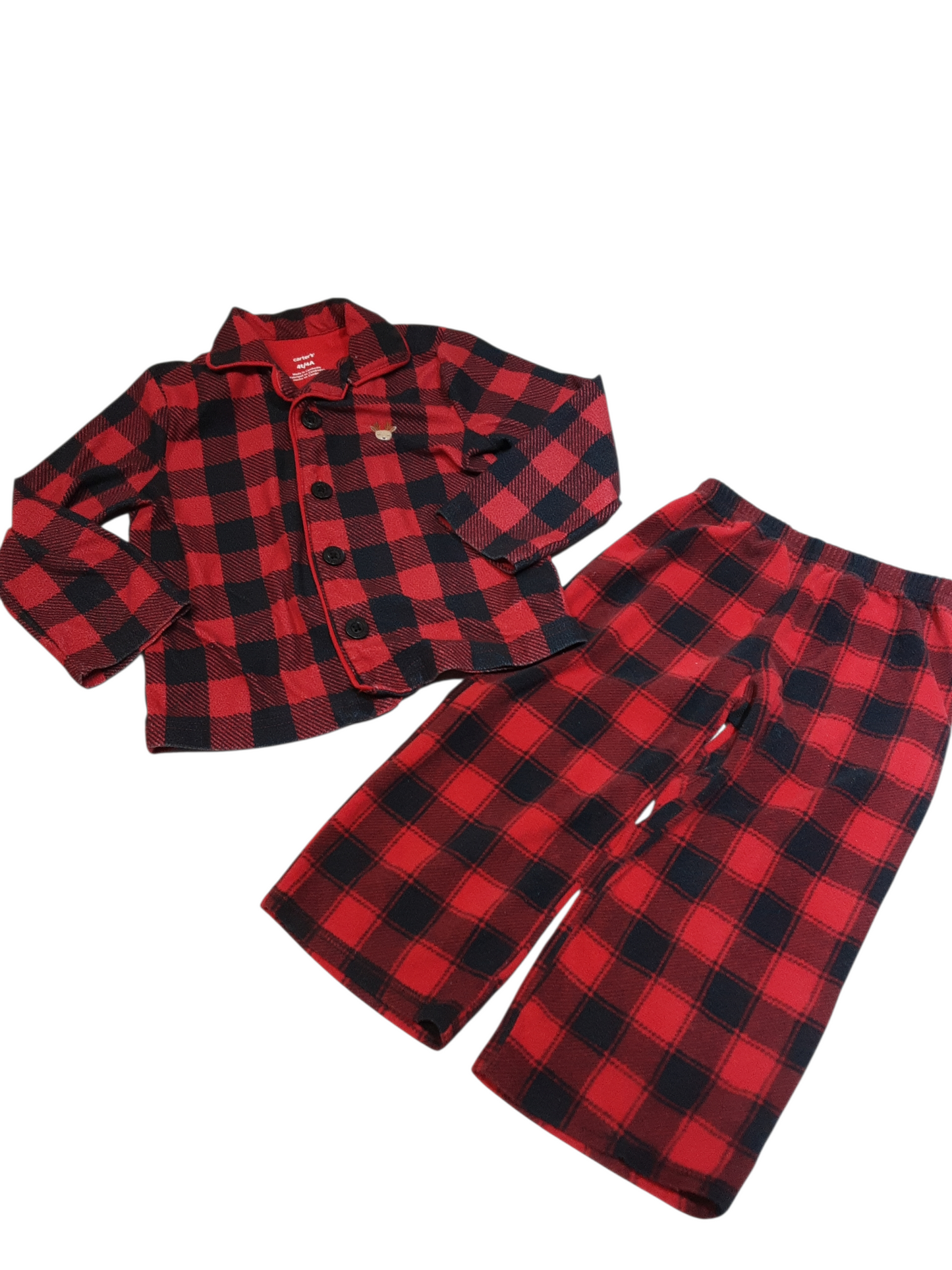2 pc Flannel pajamas size 4