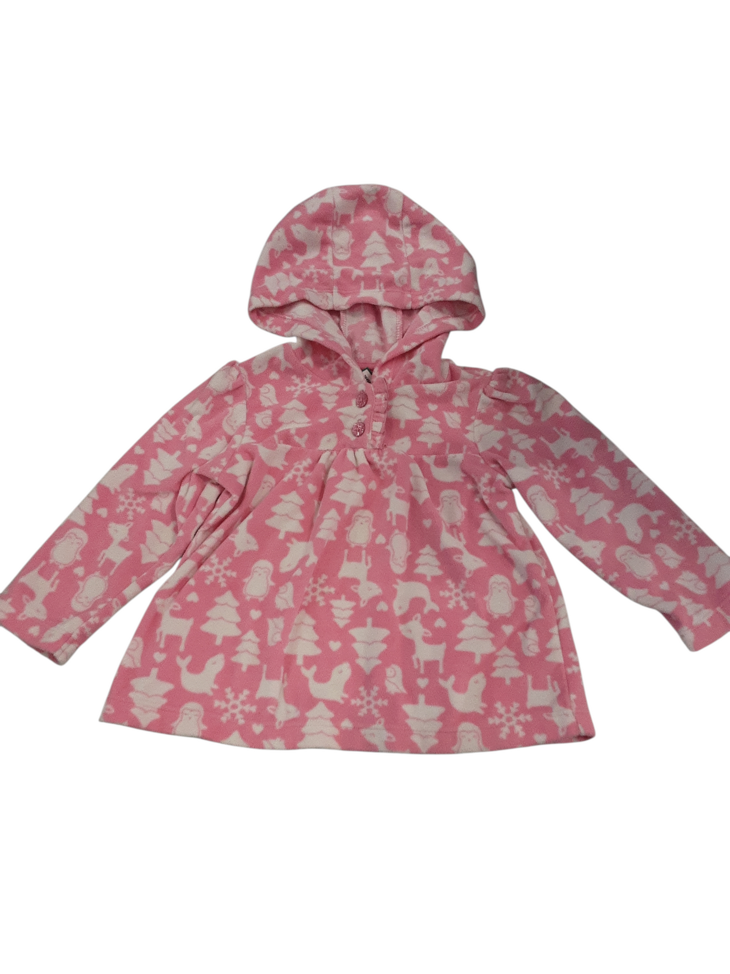 Pink winter Fleece top size 18months