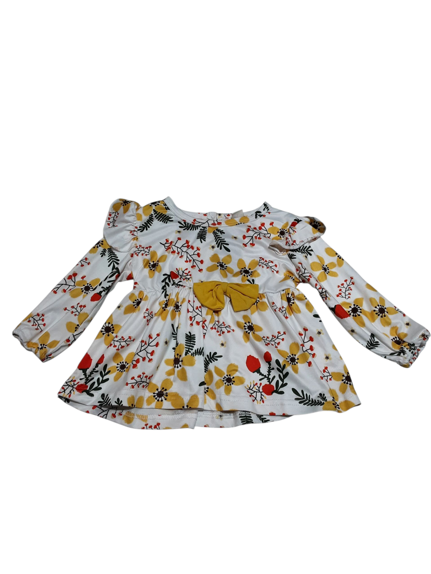 Yellow Berries Dress, size 6m