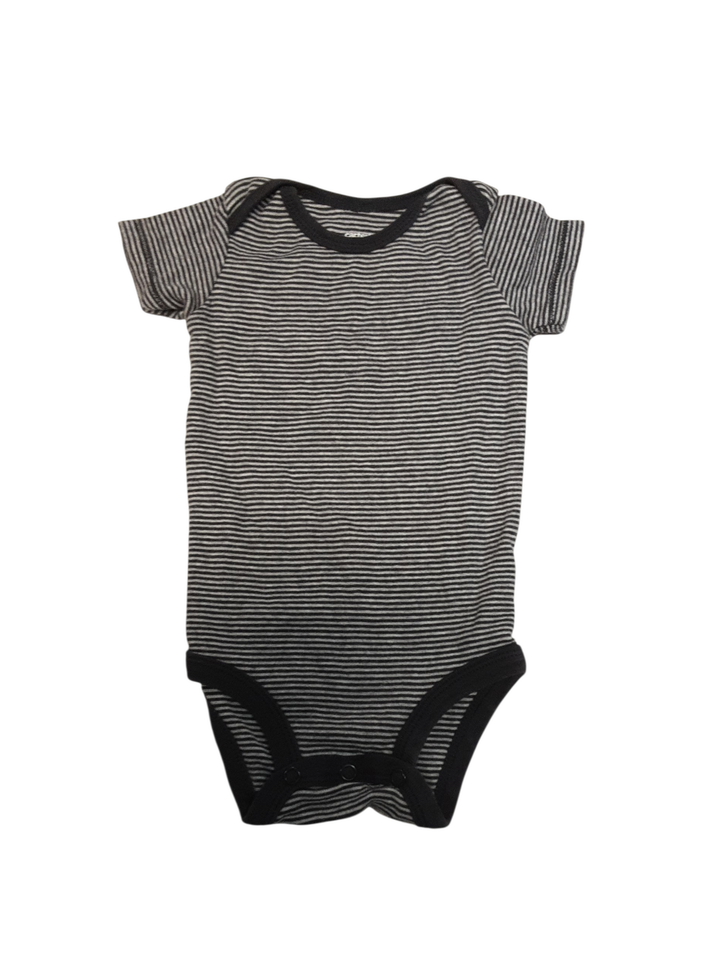 Grey striped onsie size 9m