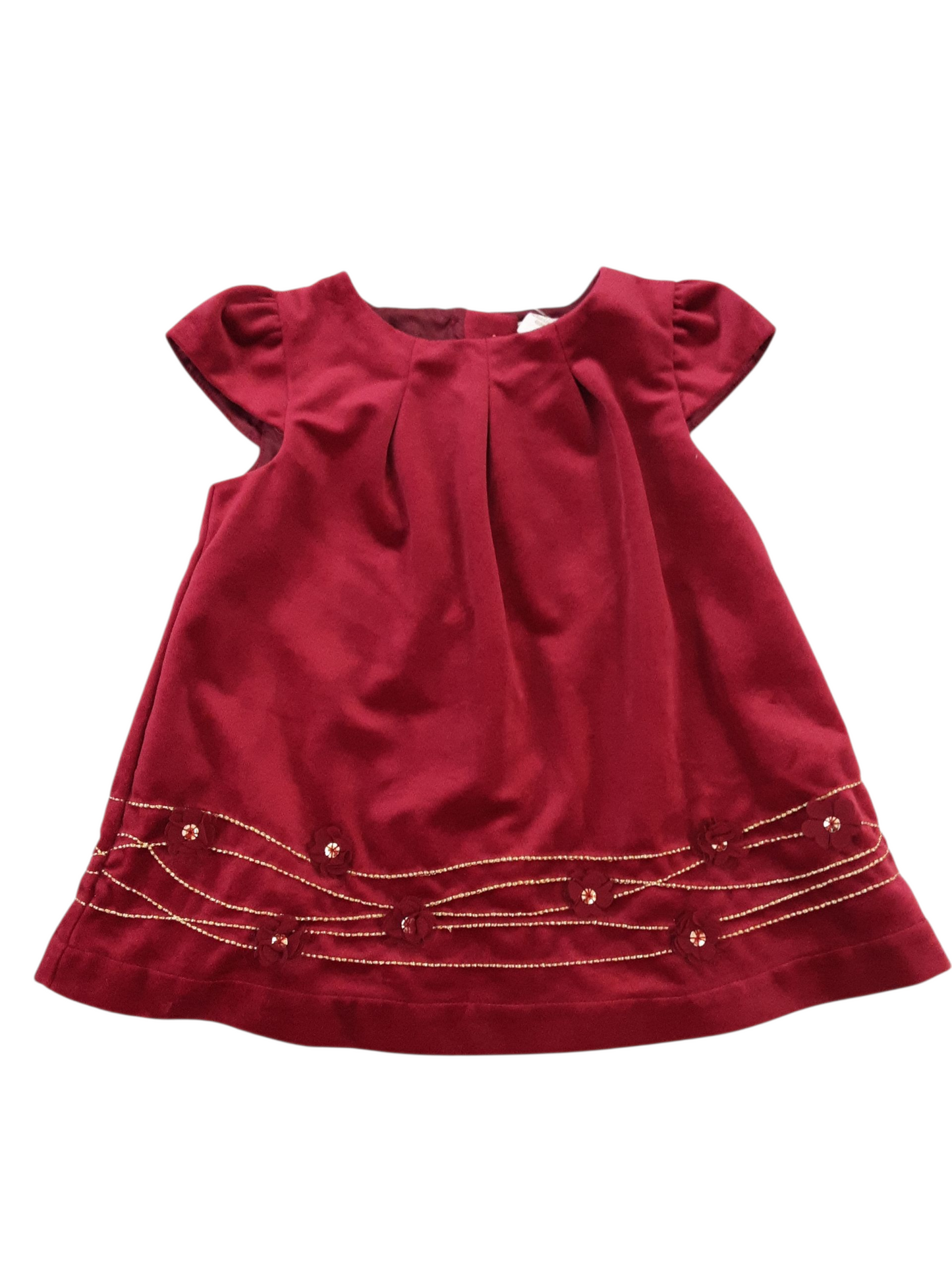 Soft velour holiday dress size 12months