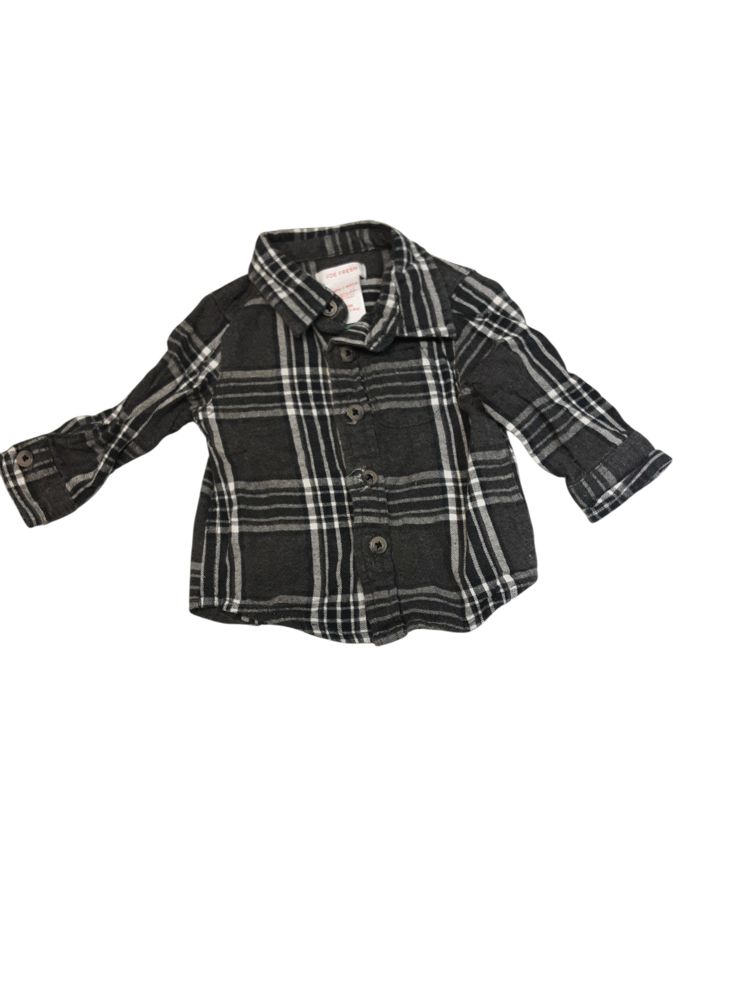 Grey button up size 3-6m
