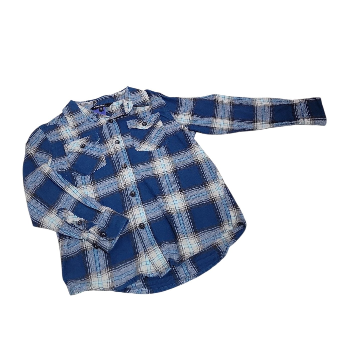 Blue Button Up - Size 6