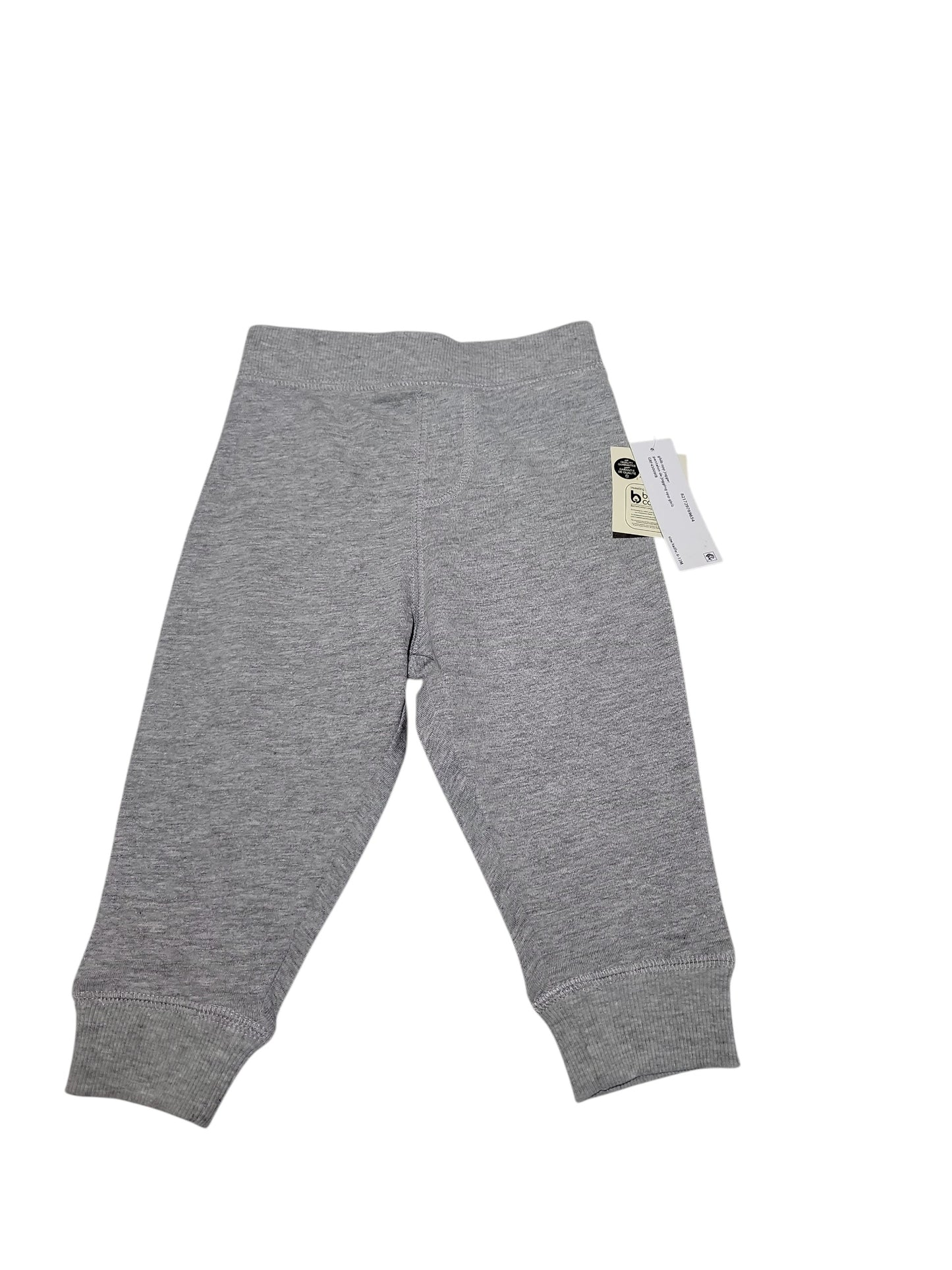 Grey cotton pants 6-12m