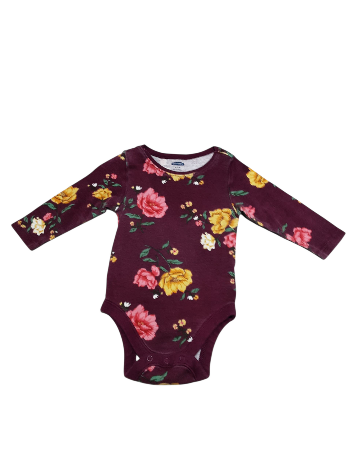 Floral Onesie, size 6-12m