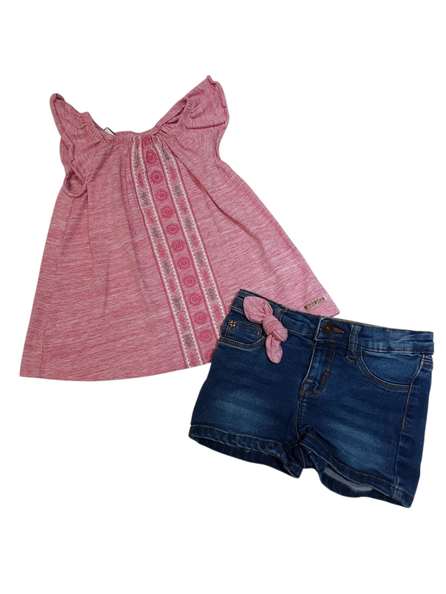 2 pc short set size 3