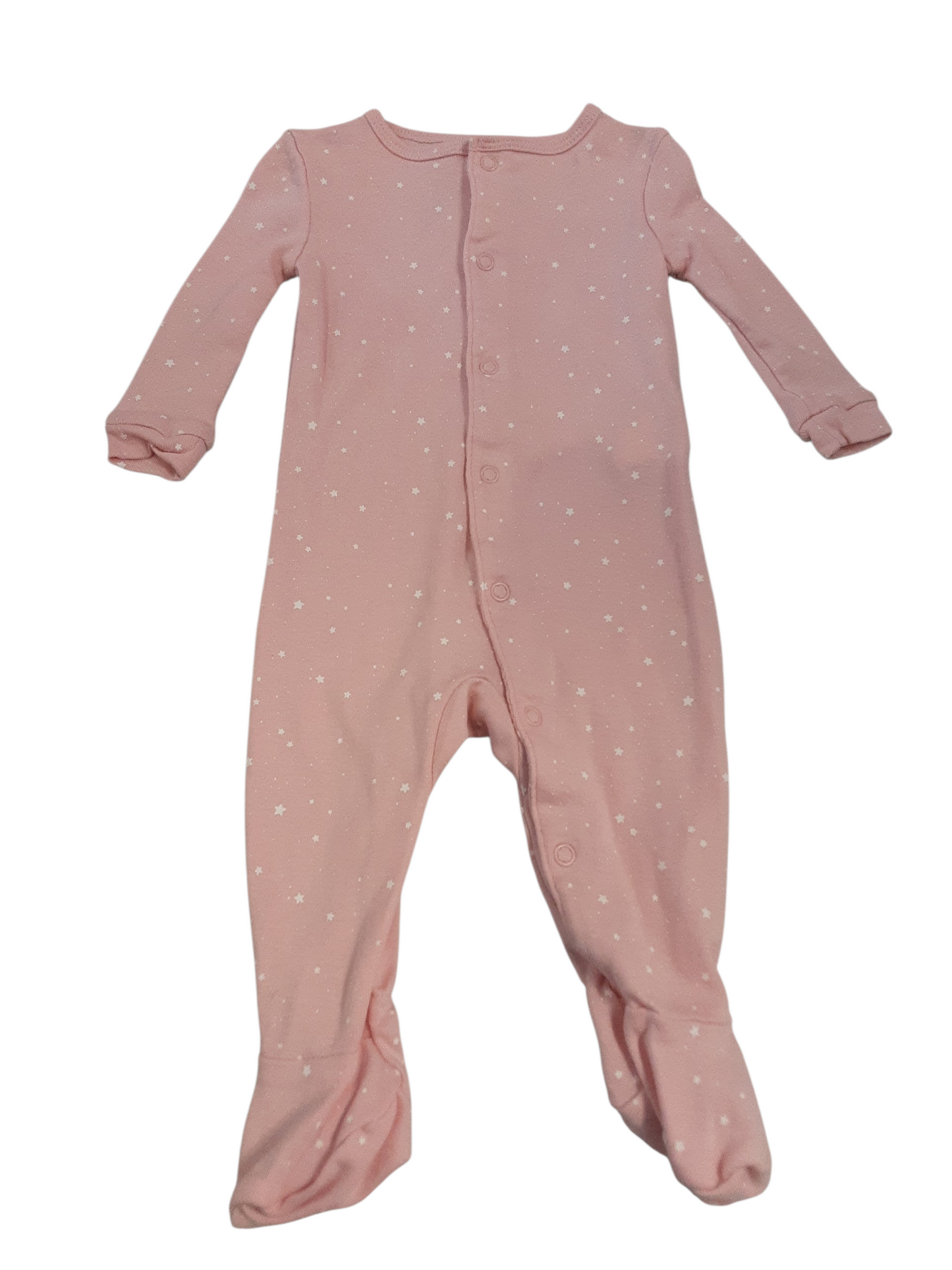 Pink with white polka dots sleeper size 3-6months