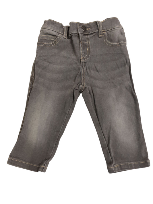 Grey denim with golf elastic waistband,  size 6-12months