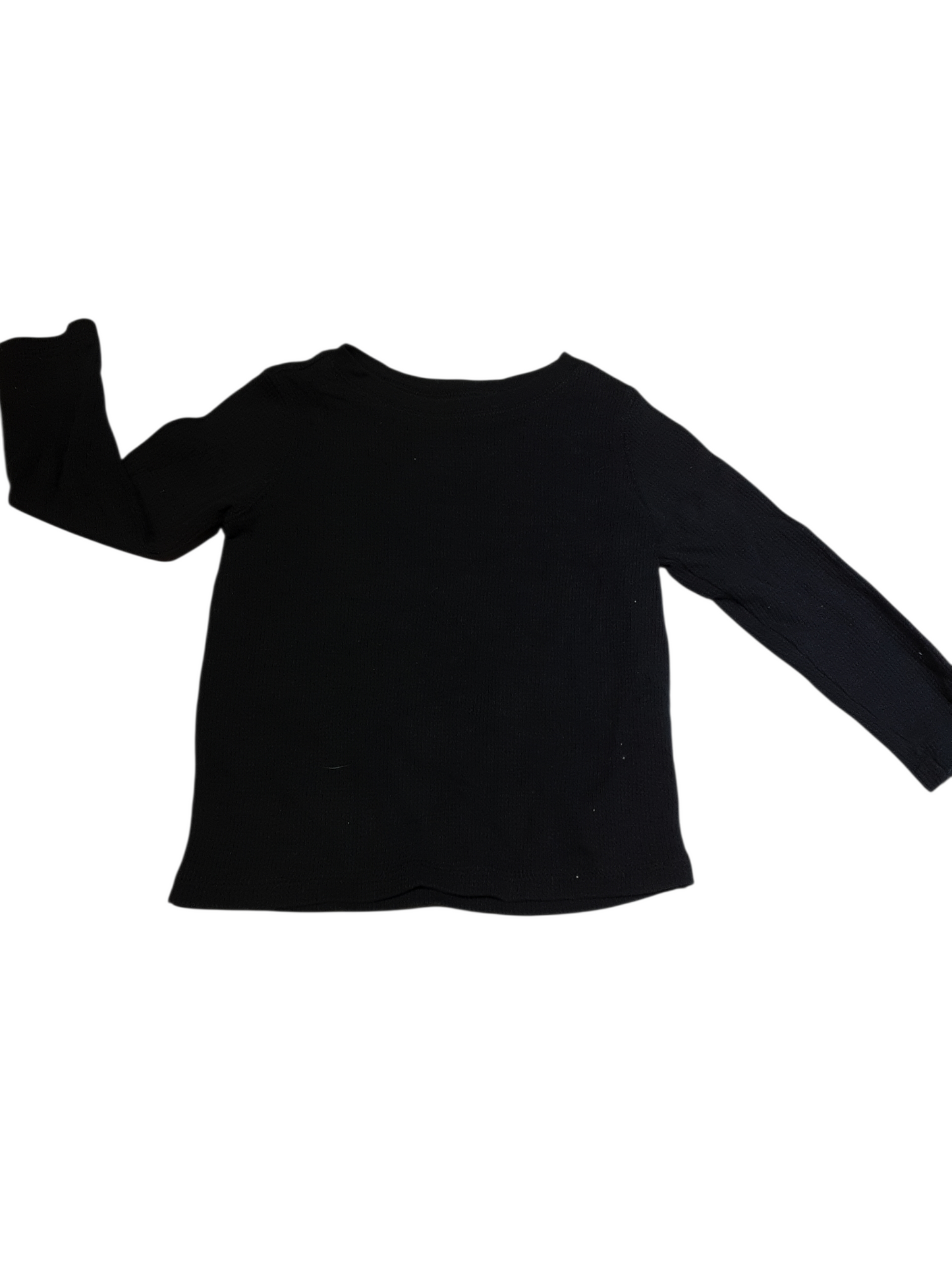 Black Waffle Knit Top size 3