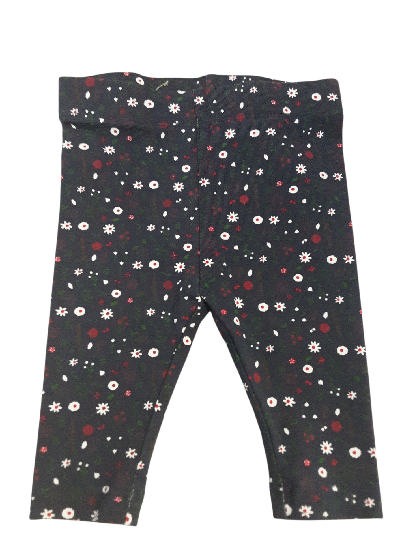 Navy print leggings size 0-3months