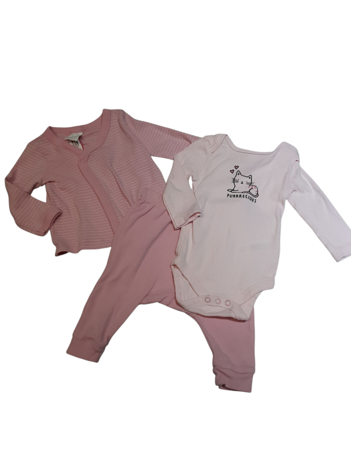 Purrrecious-3 pc set size 3-6months