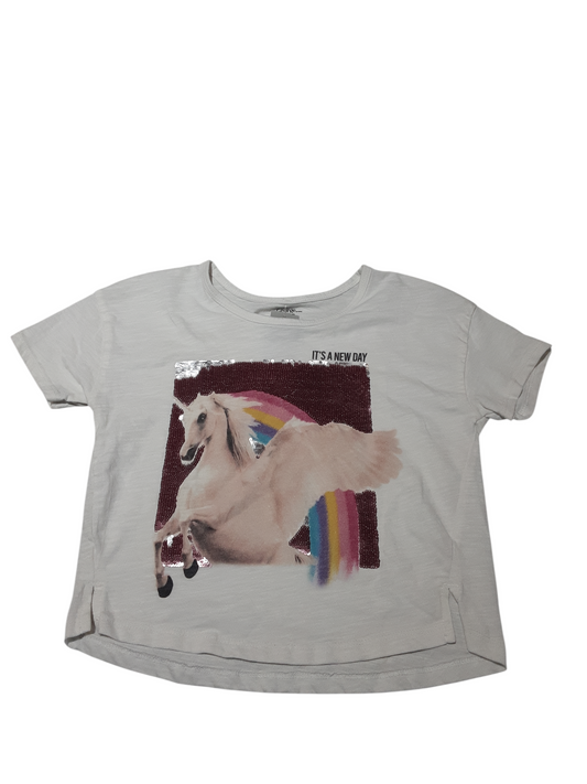 Unicorn sequin top 7-8