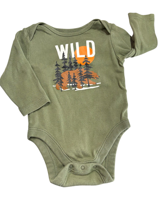 Wild Long Sleeve Onesie 6-12m