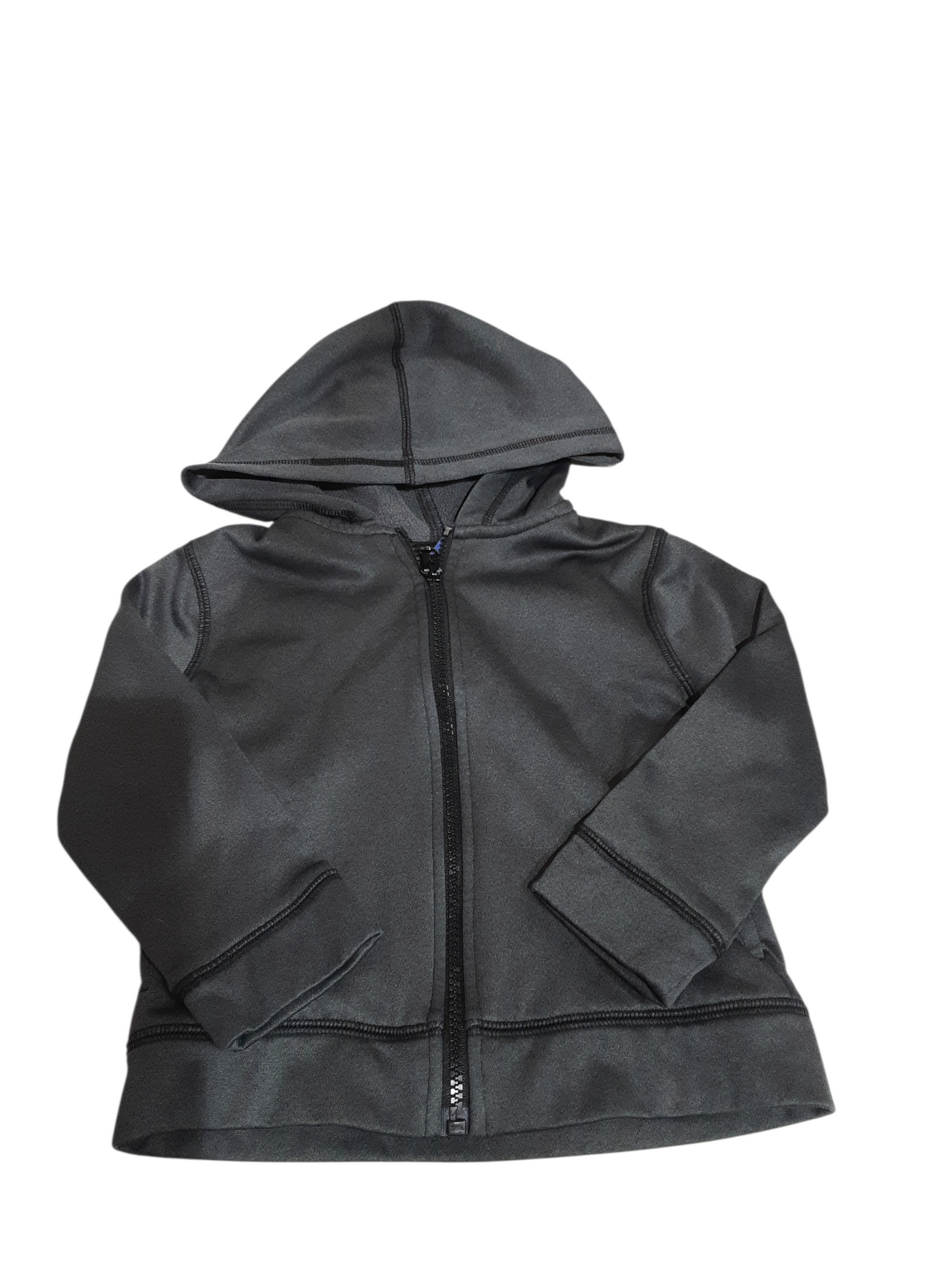 Charcoal color zip up 2t