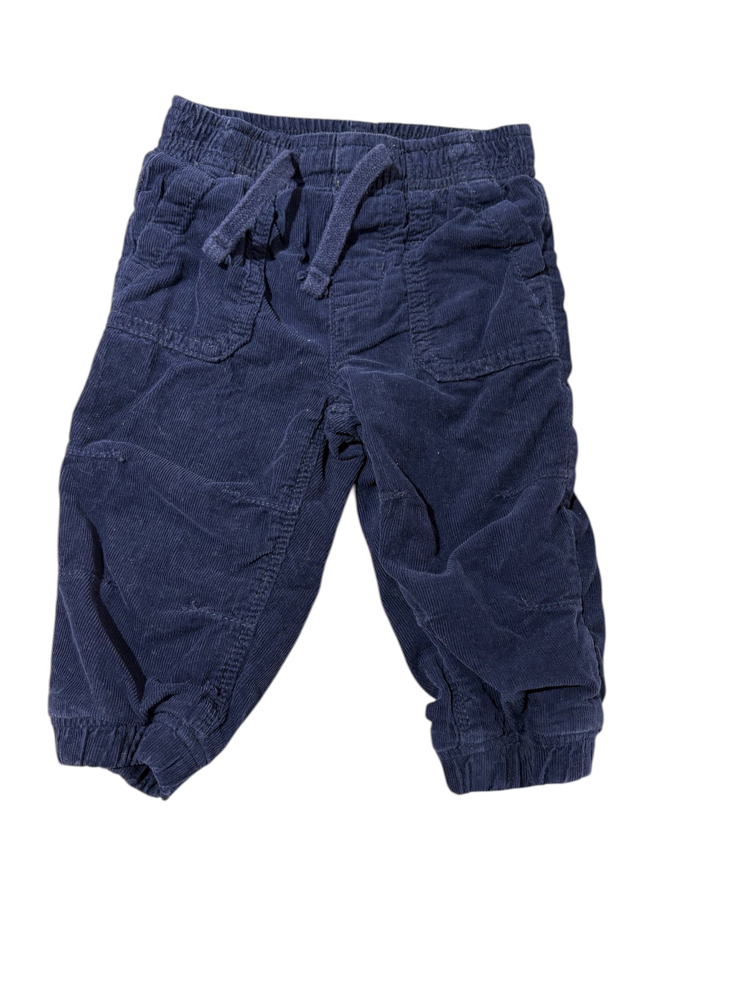 Navy corduroy pants 6-12m