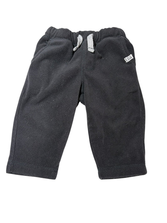 Fleecy black track pants 6m