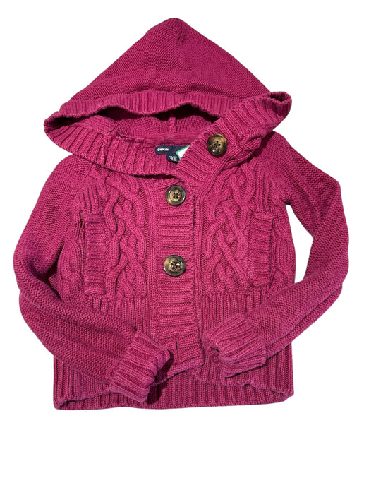 Magenta knit sweater size 4-5