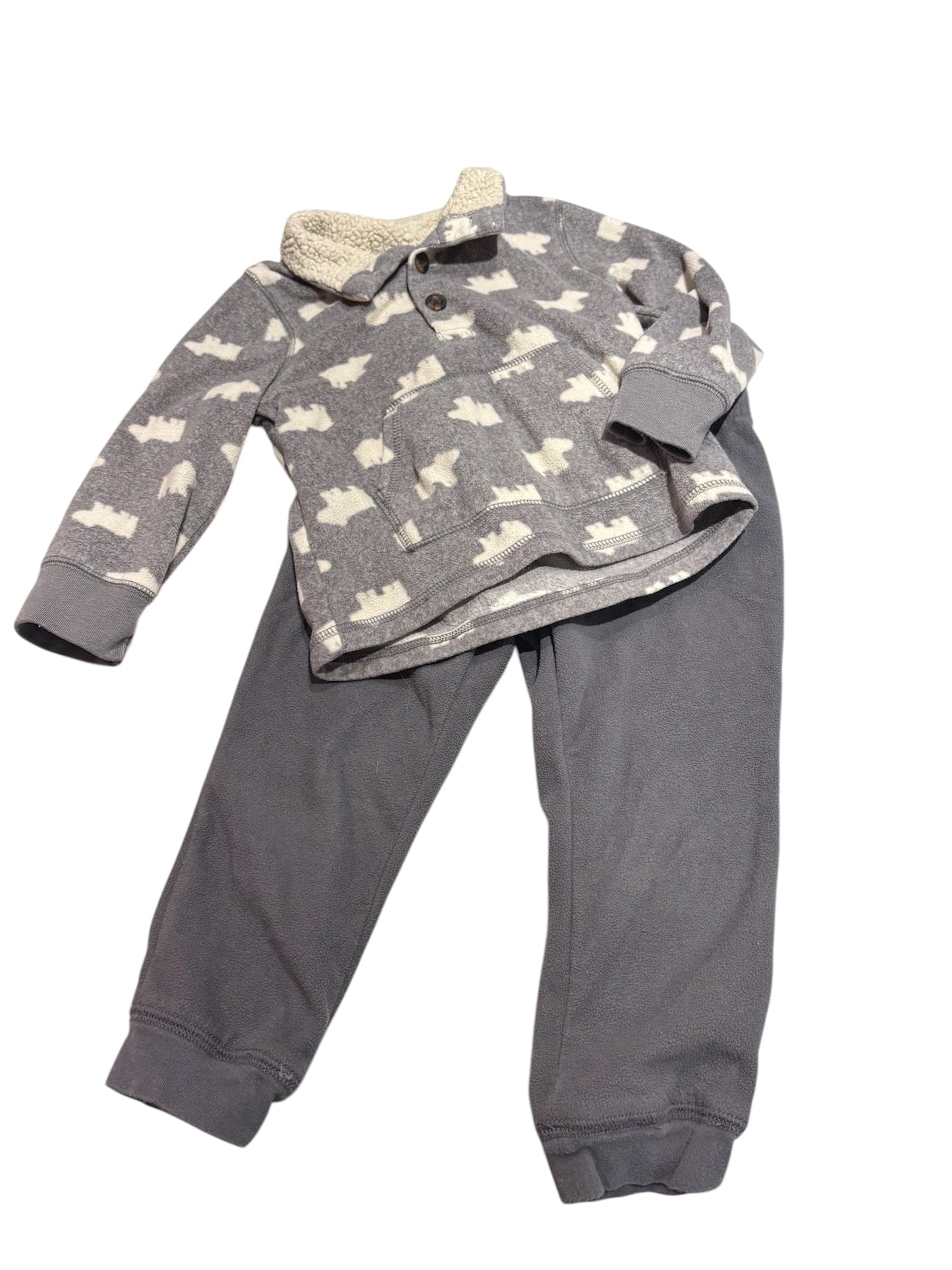 2 pc fleece set 3T