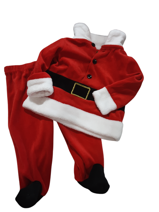 2 pc Santa outfit 6-9m