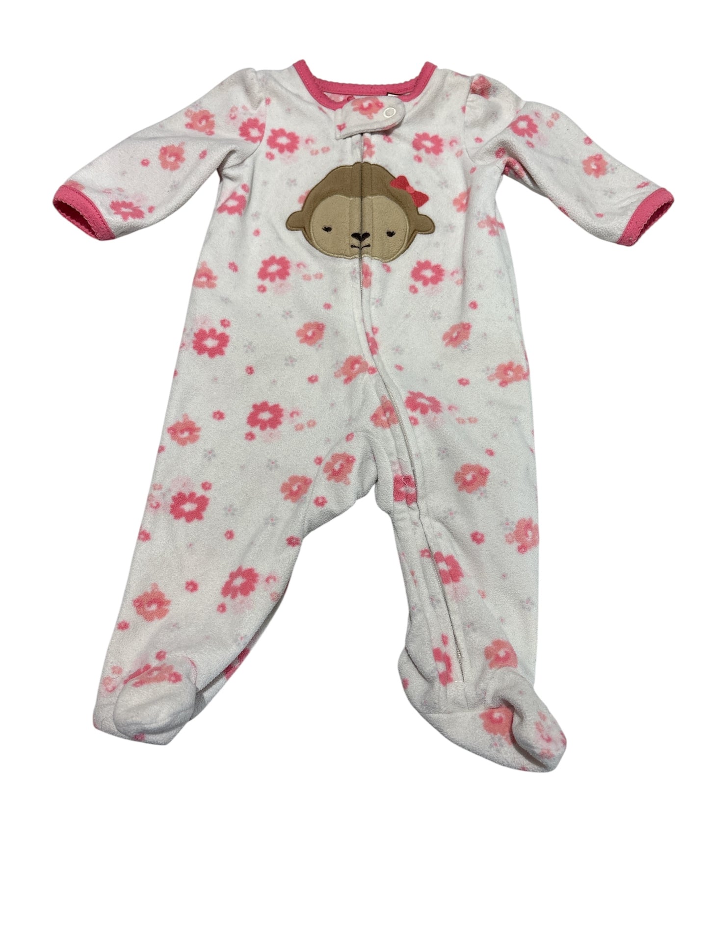 Fleece monkey sleeper 0-3m