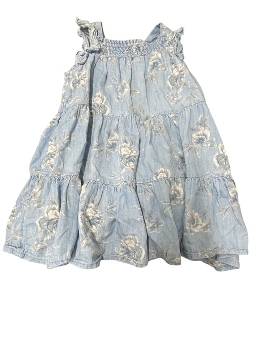 Lightweight Floral Denim Dress 4