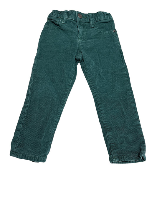 Green corduroy pants 3T