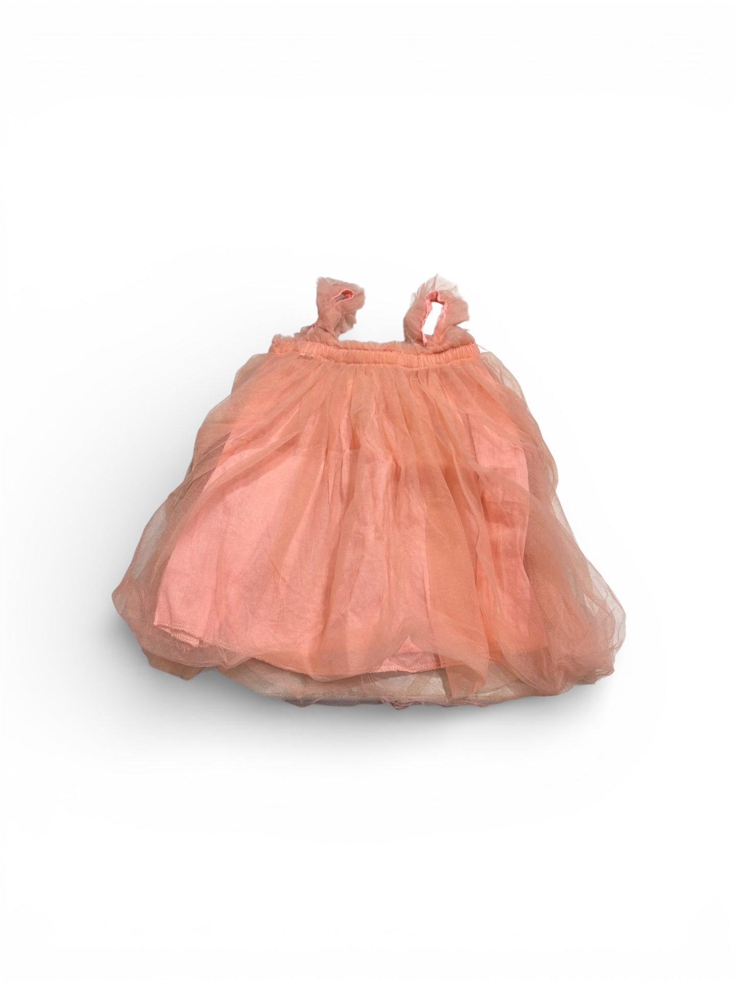 Peachy Pink tulle dress 12m￼