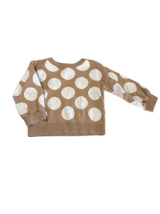 Polka dot sweater size 2