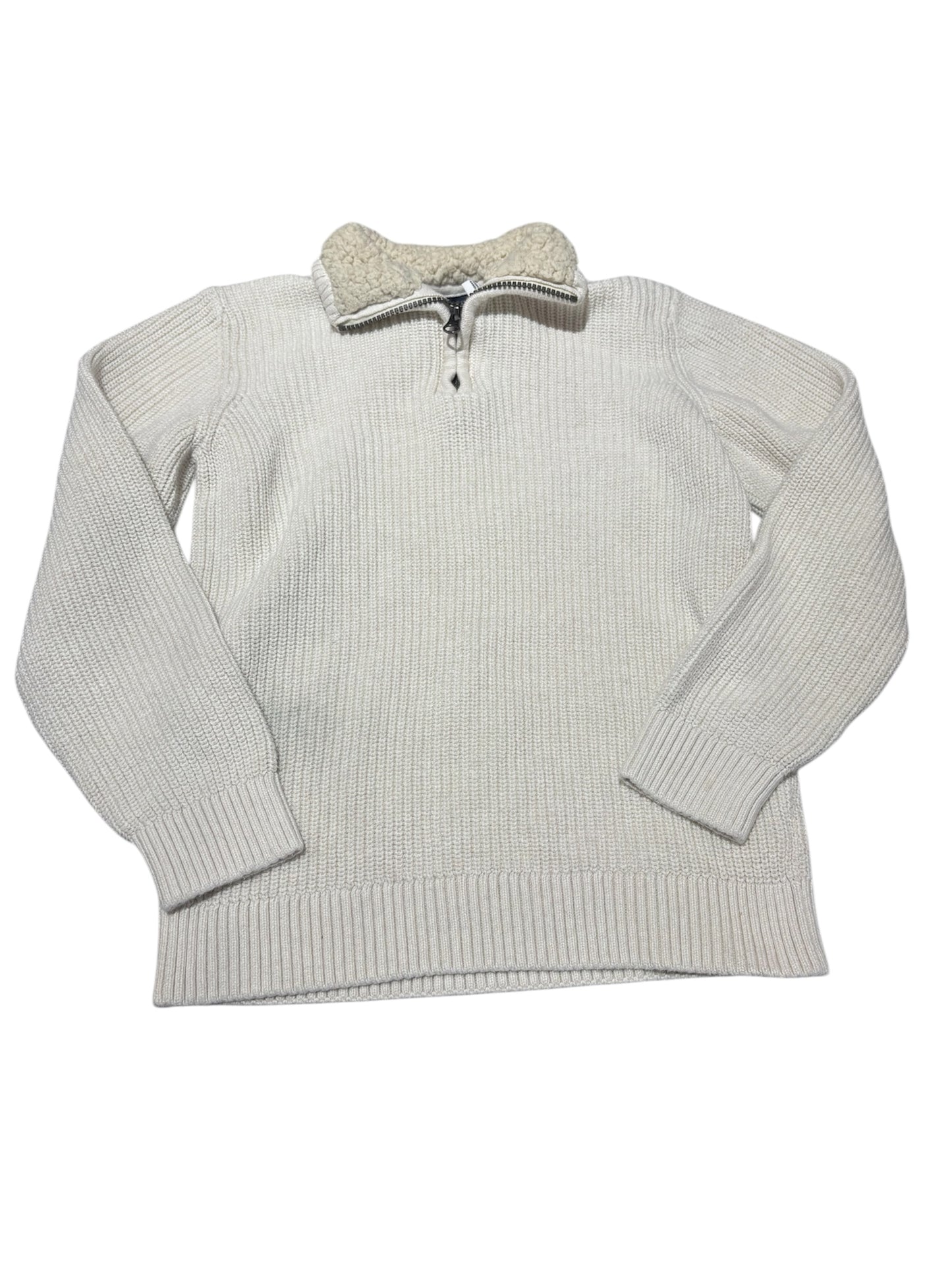 Cream knit sweater 10-12