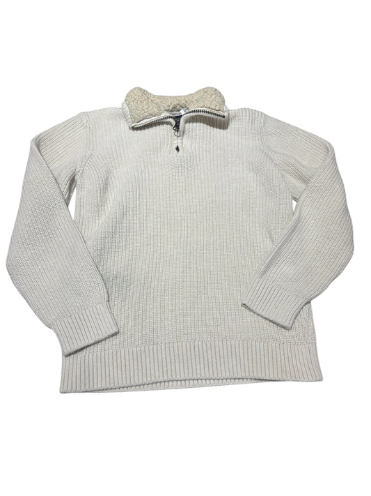 Cream knit sweater 10-12