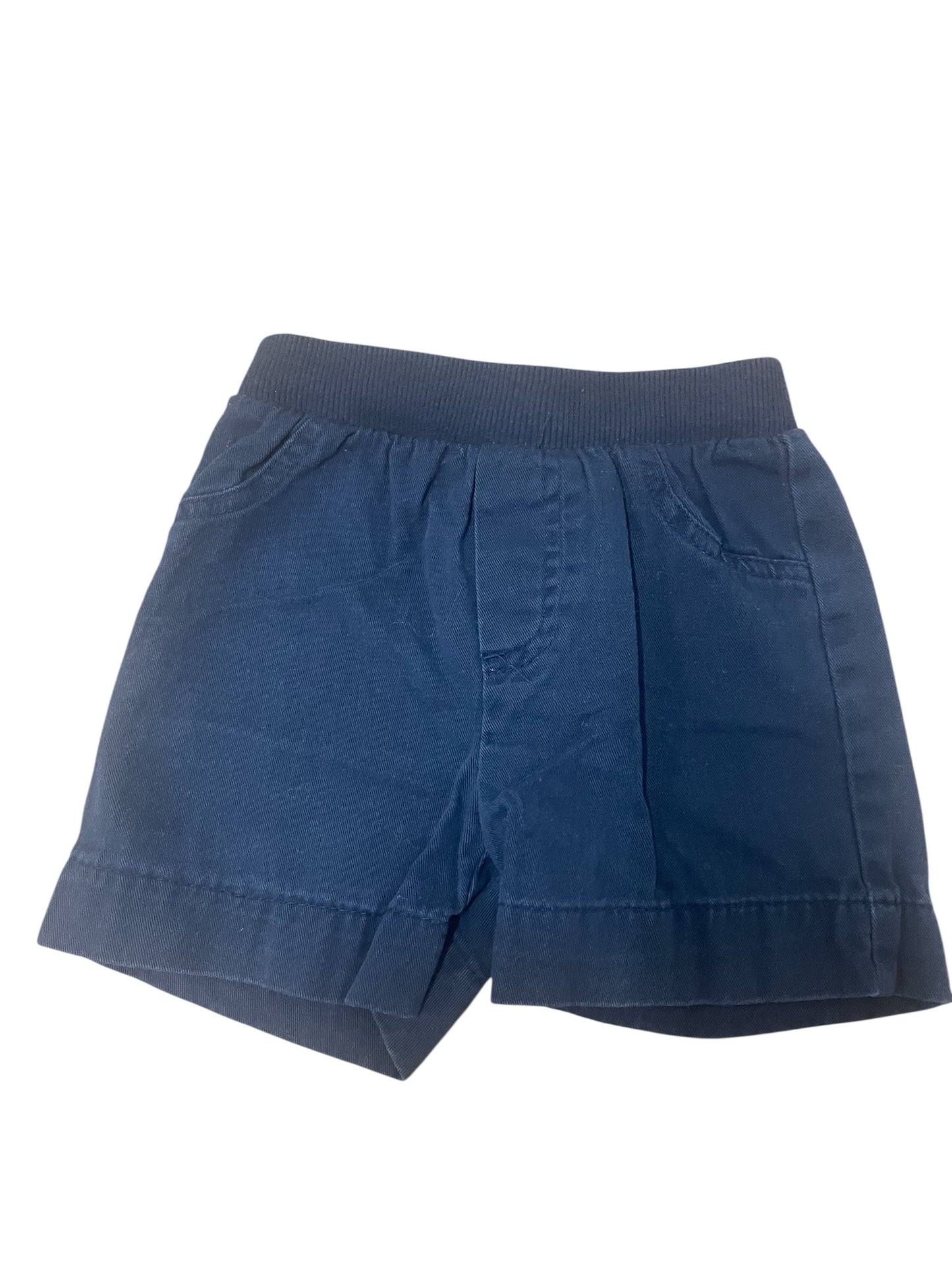 Navy Cotton Shorts 2