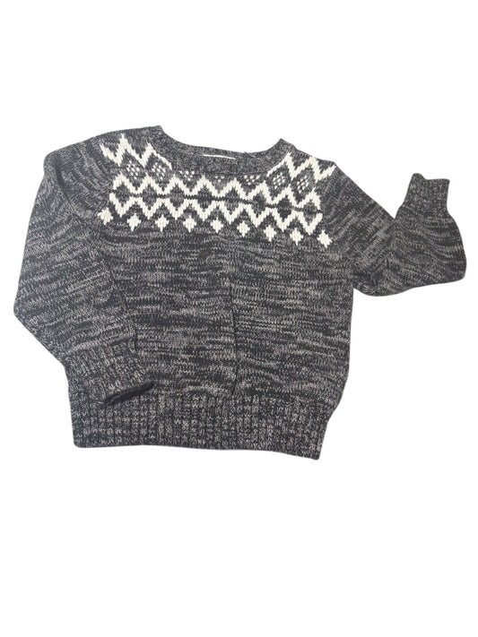 Knit gray and white sweater 3T