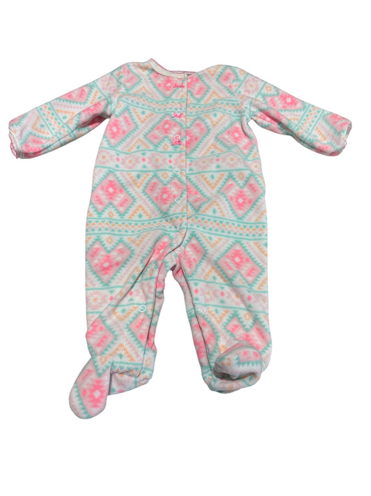 Fleece western print sleeper 3m